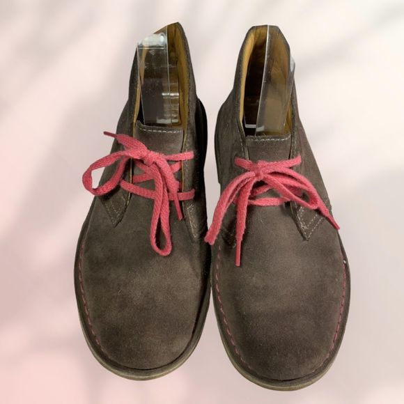 Clarks Girls Desert Ankle Bootie Size 13.5 #15522 Leather Upper Balance Man Made - Picture 1 of 9
